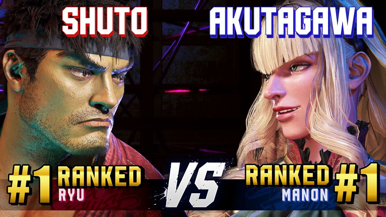 SF6 ▰ SHUTO (#1 Ranked Ryu) vs AKUTAGAWA (#1 Ranked Manon) ▰ High Level Gameplay
