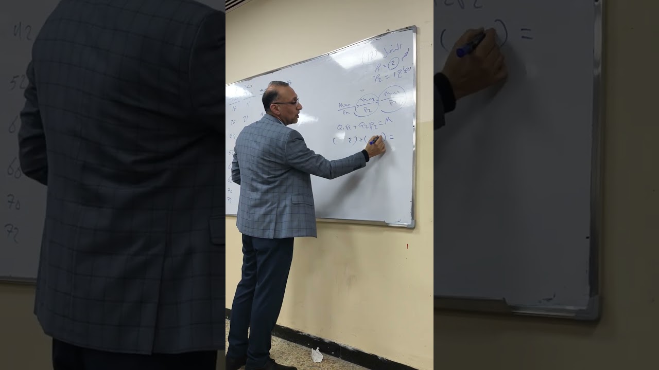 مبادئ علم الاقتصاد جدول توازن السوق
