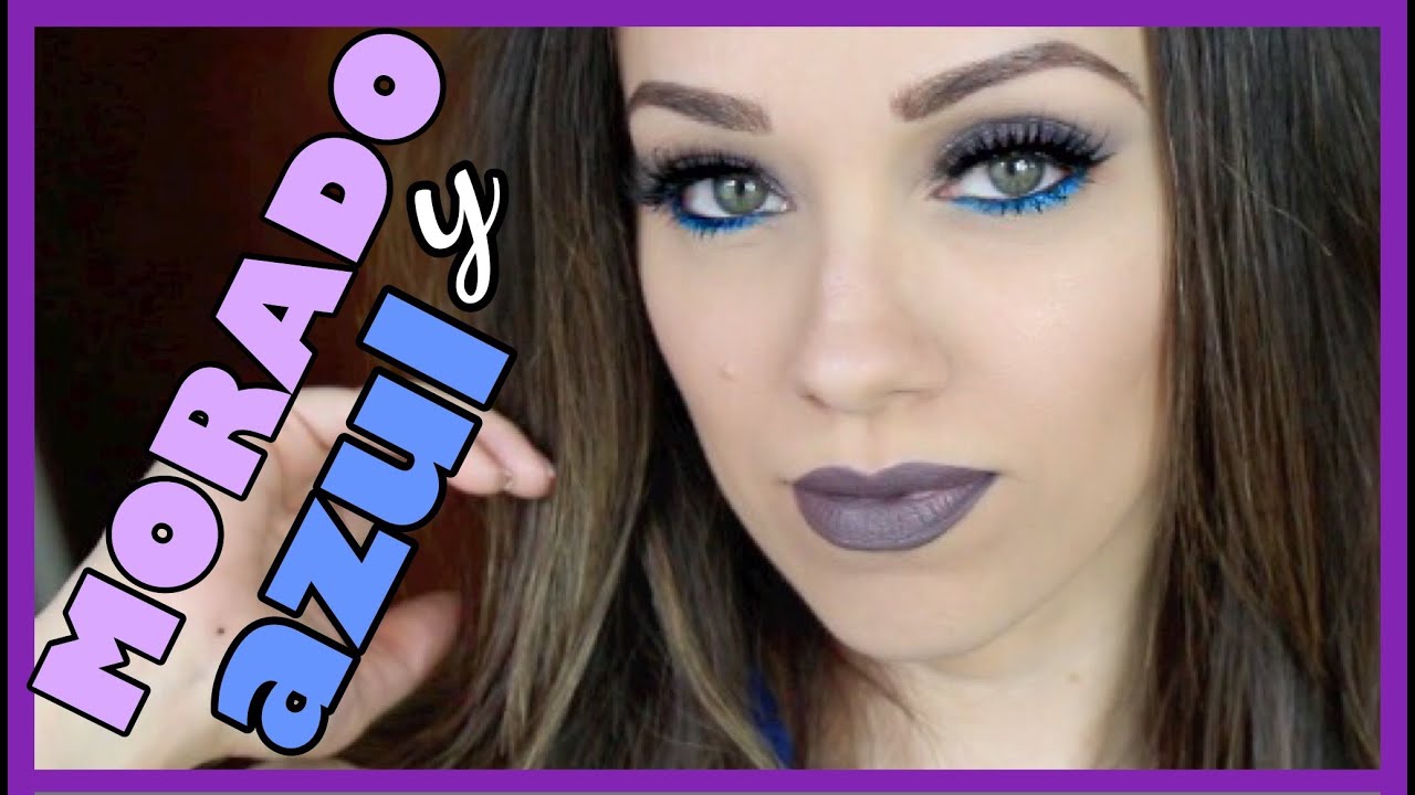 Maquillaje FACIL y RAPIDO: Morado + Azul
