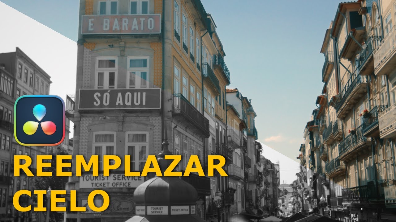 Reemplazar el cielo en DaVinci Resolve (Gratis y Studio)