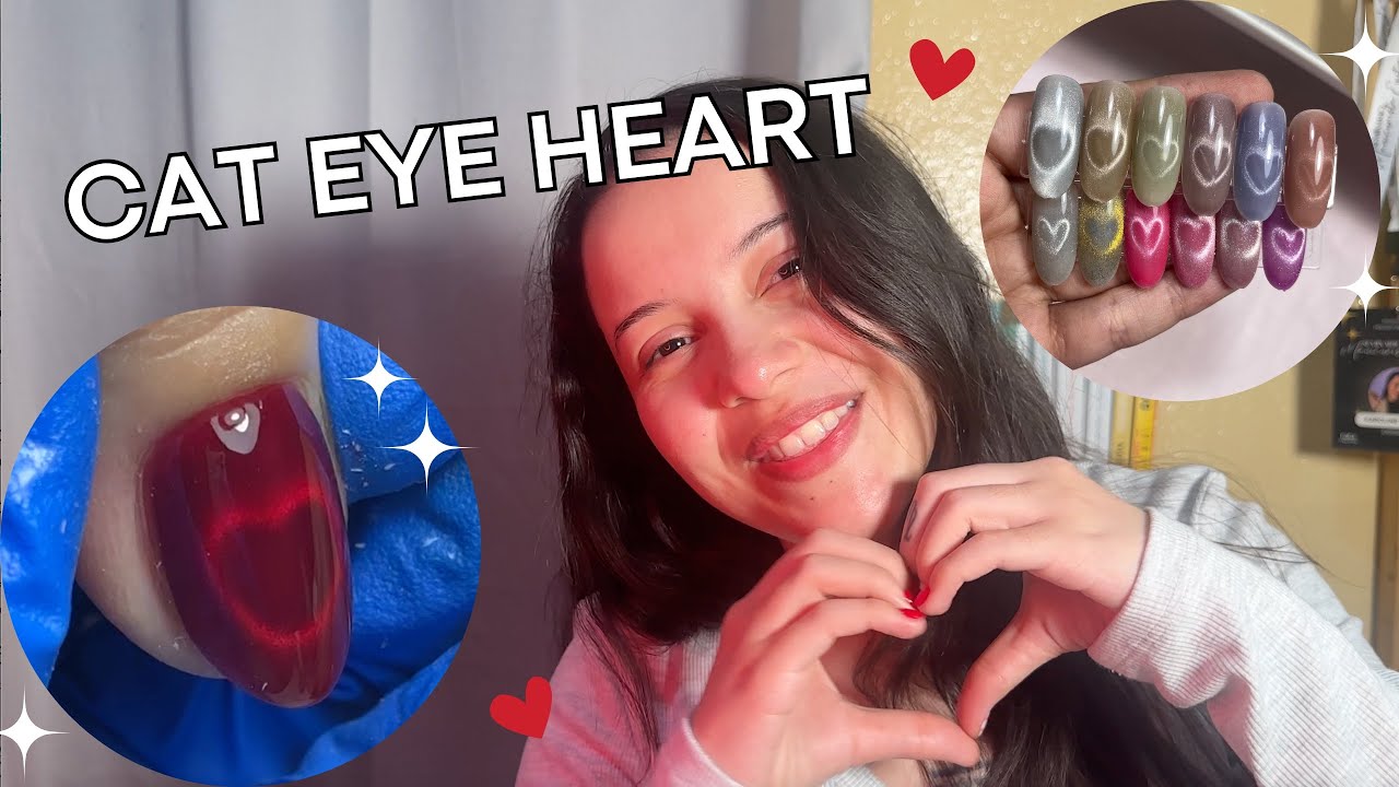 Cómo hacer corazones con Ojo de Gato TUTORIAL / Tata Manicurista