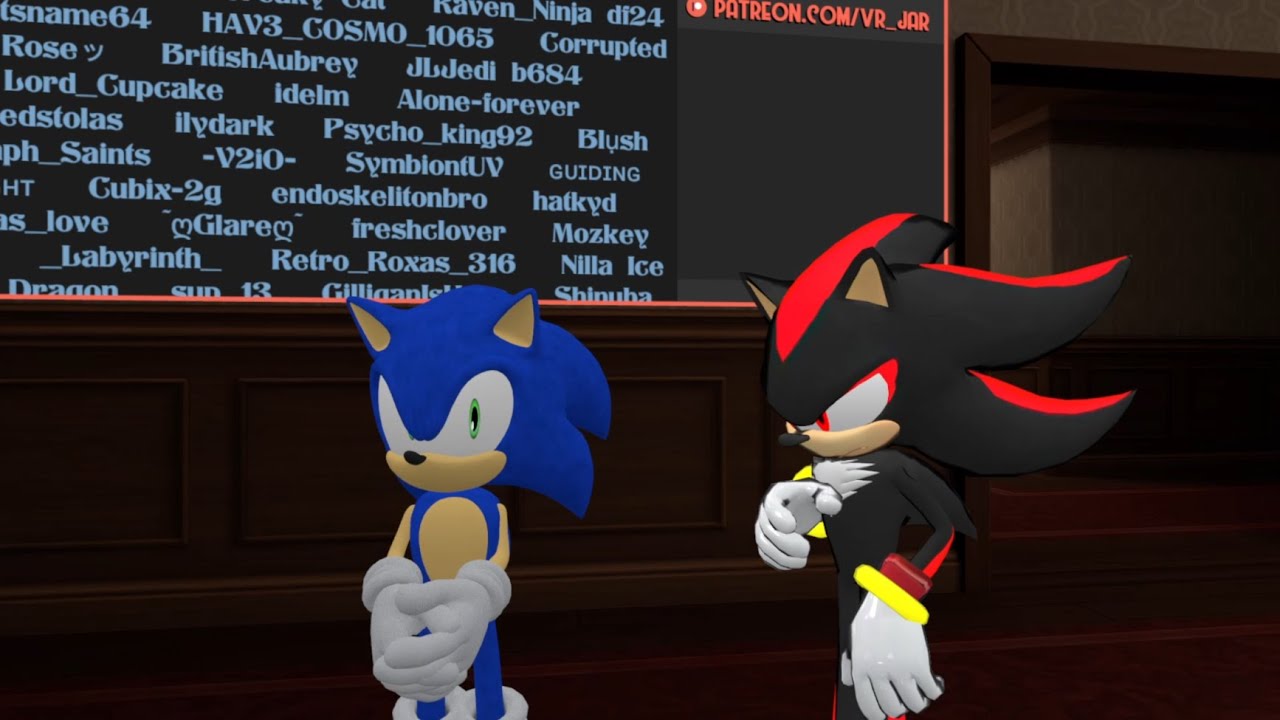 Shadow and Sonic play VRChat