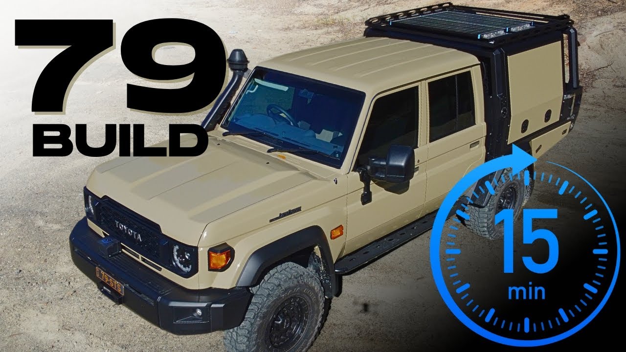 TOURING 79 SERIES LANDCRUISER BUILD IN 15 MINUTES!