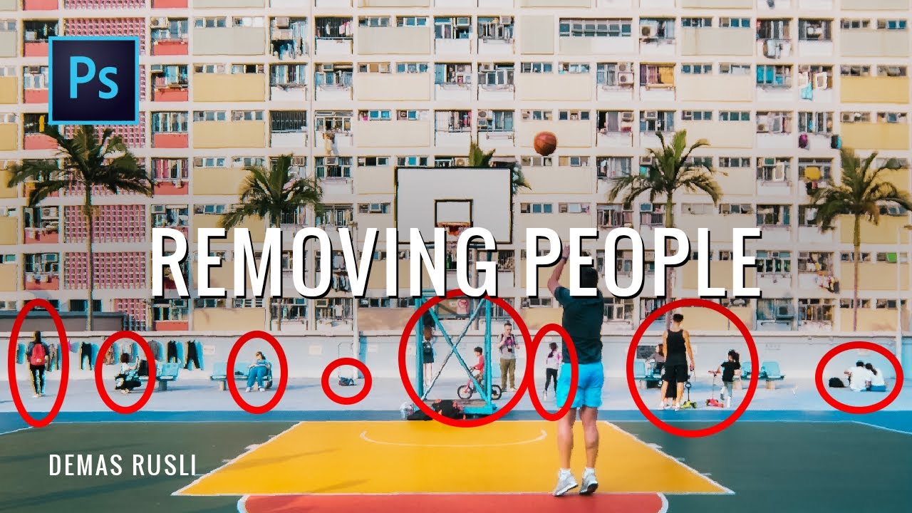 3 Easy Ways to REMOVE PEOPLE in photos // Photoshop Tutorial