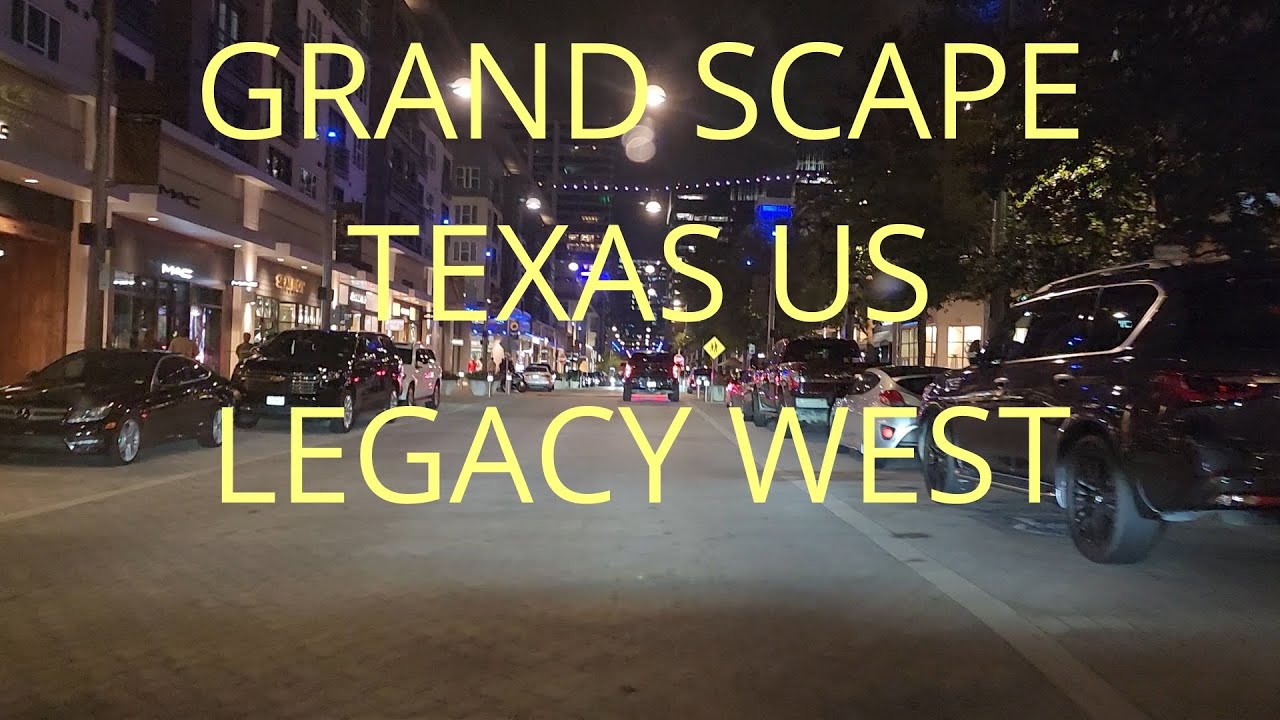 A Night Driving Tour Through Grand Scape in The Colony And  Legacy West In Plano Texas US Sep 2025