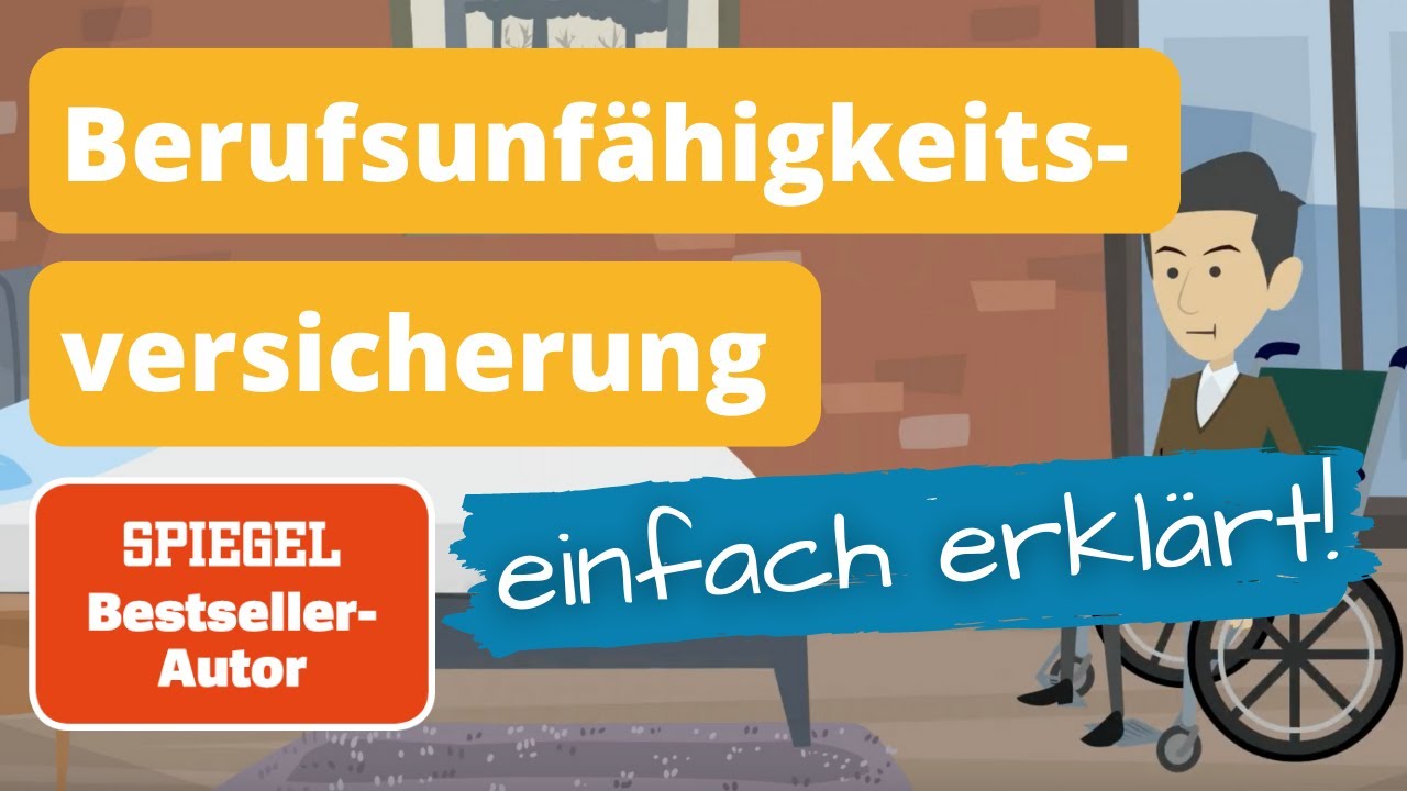 Berufsunfähigkeitsversicherung einfach erklärt in 90 Sekunden (2022)