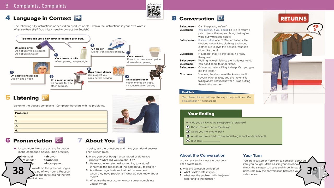 Mega Goal 2 - Unit 3 - Lesson 3 - Language in context - Pages 38 - 39