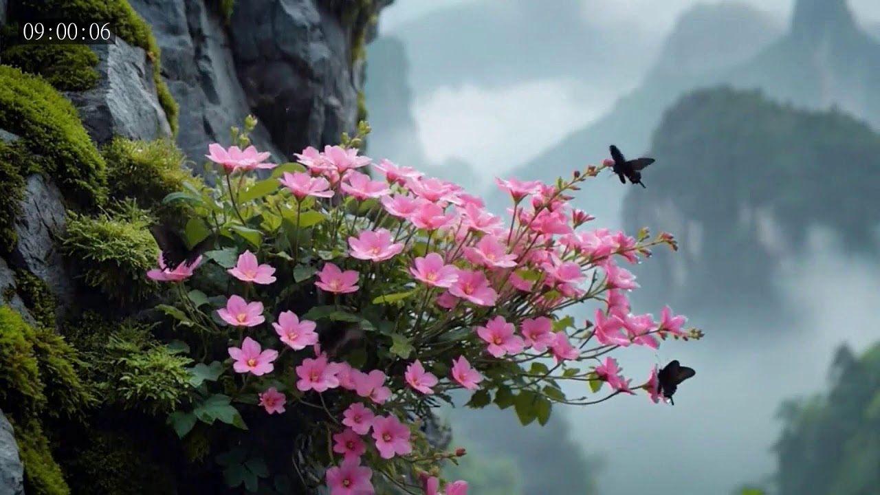 Healing Butterfly and Flower Garden for Emotional Balance and Calm