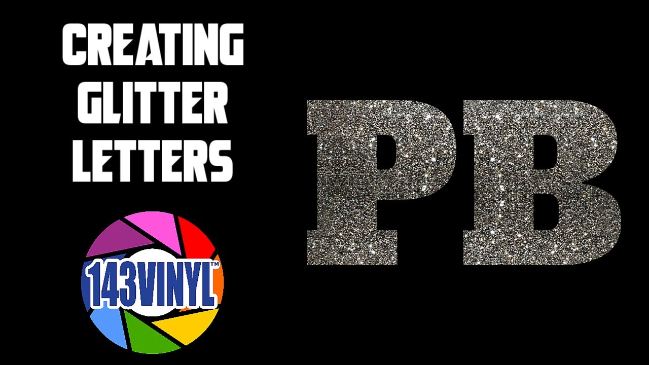 Creating Glitter Letters in Inkscape and Photoshop