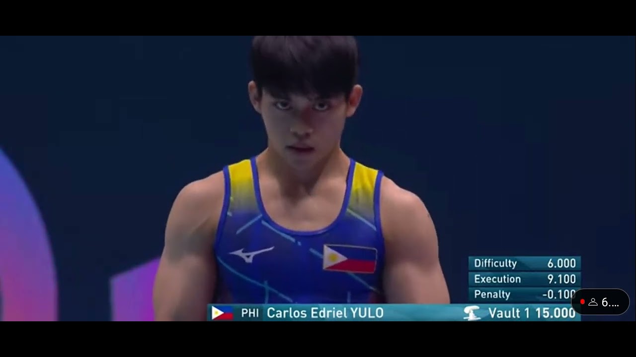 Philippines' Carlos Yulo nails Vault Apparatus for Silver in Men's Artistic Gymnastics 2022