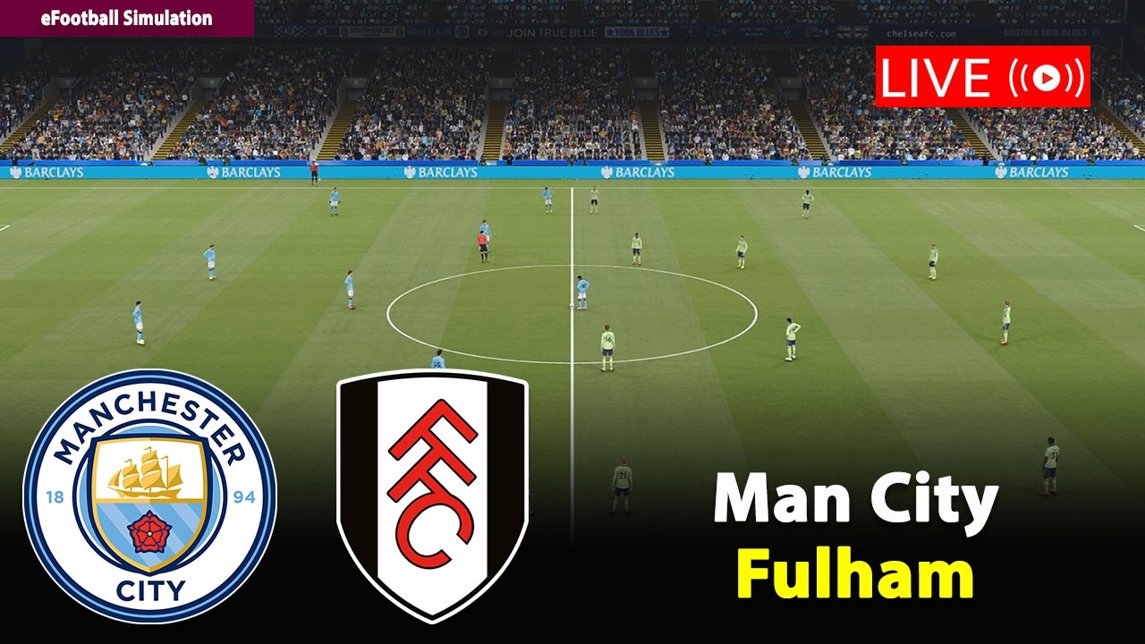 🔴Live- Man City vs Fulham | England Premier League 25/26 Match | PES21 Game Simulation
