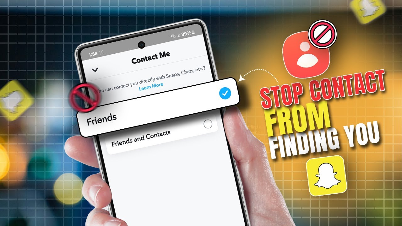 How To Stop Phone Contacts From Finding You on Snapchat | Hide Snapchat ID From Contacts