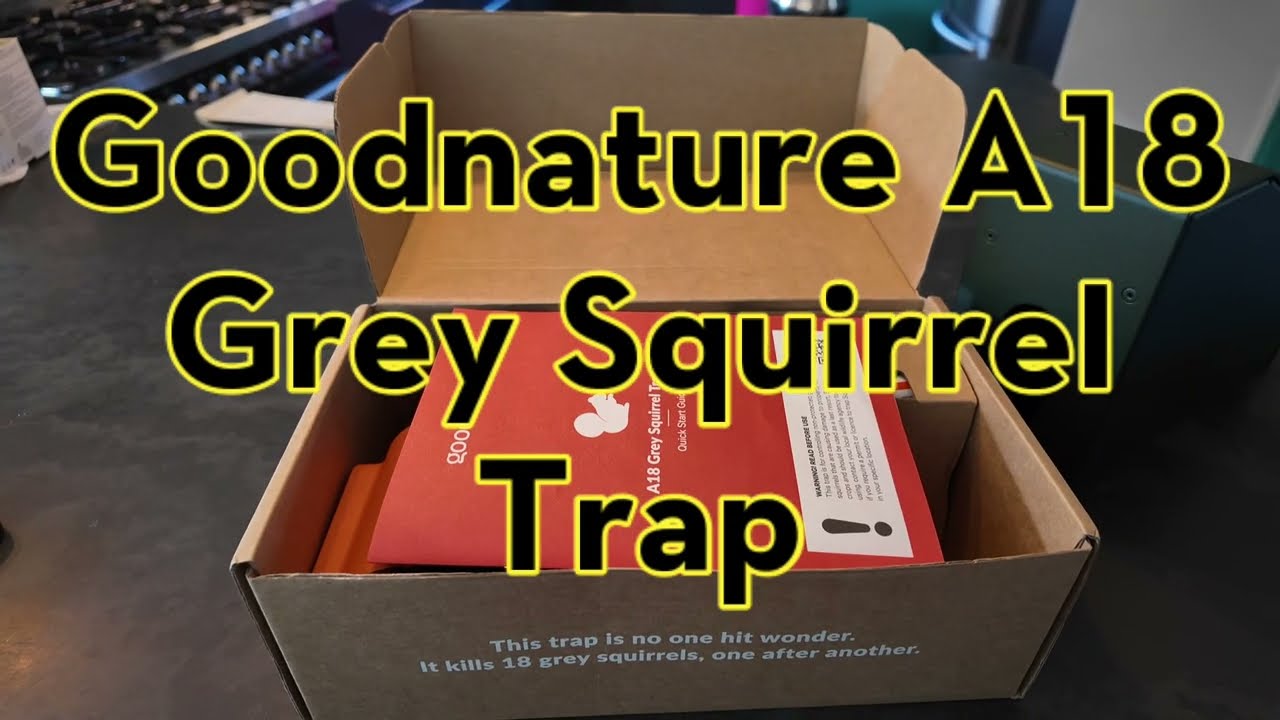 Goodnature A18 Squirrel Trap unbox, install and first use!