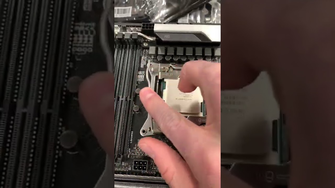 How to secure a Intel Core i9 CPU on socket LGA 2066- The order of the retaining arms matter!