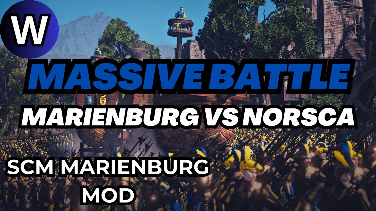 Total War Warhammer 3 Marienburg - MASSIVE CINEMATIC BATTLE