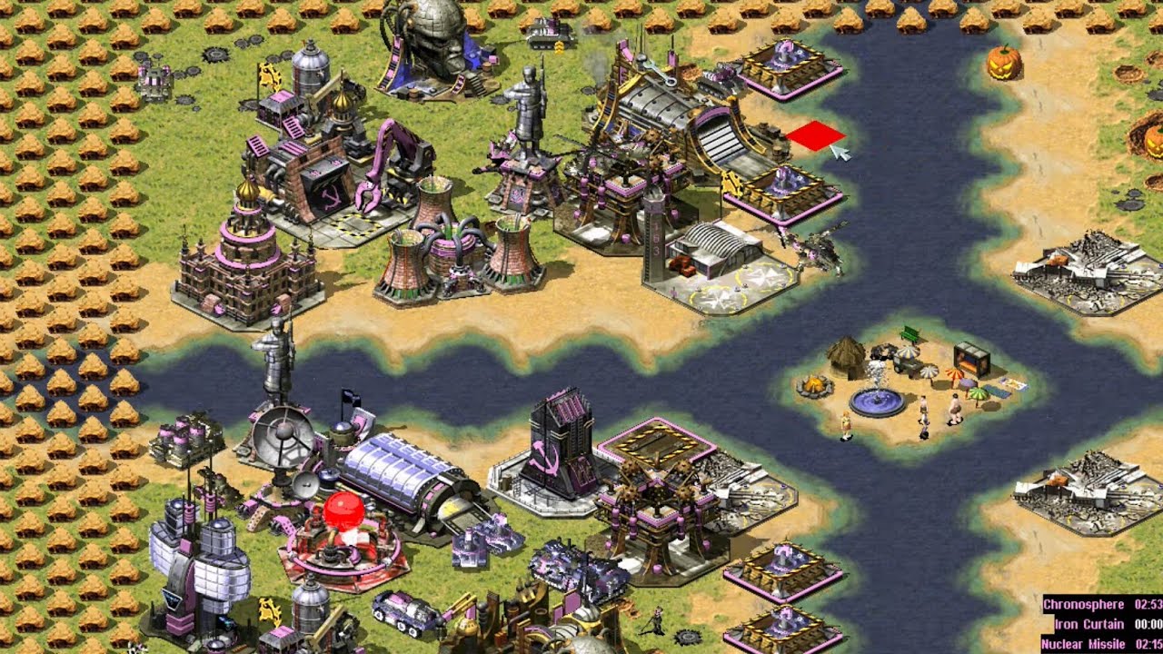Satisfying Red Alert 2 Gameplay on Funny Big Map x4 online multiplayer