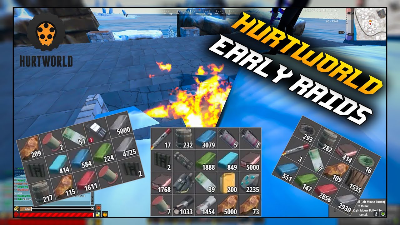 HURTWORLD || EARLY WIPE RAIDS! #15