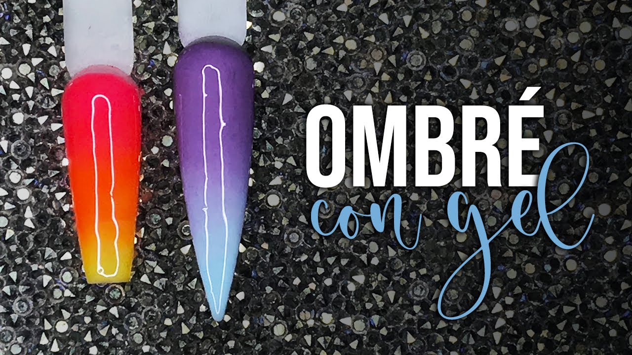 EFECTO OMBRÉ CON GEL SEMIPERMANENTE 🌈✨ | PATRONUS NAILS