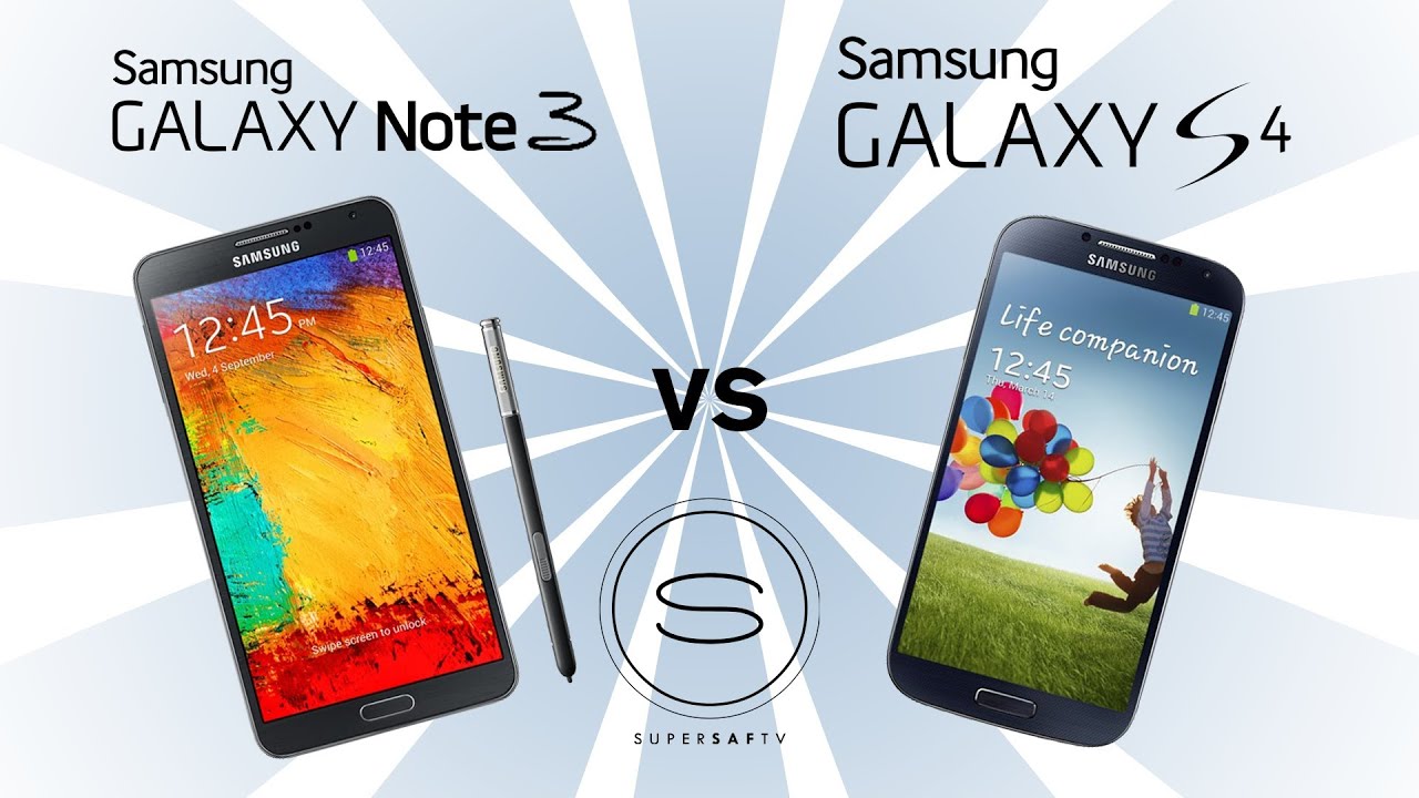 Samsung Galaxy Note 3 vs Samsung Galaxy S4