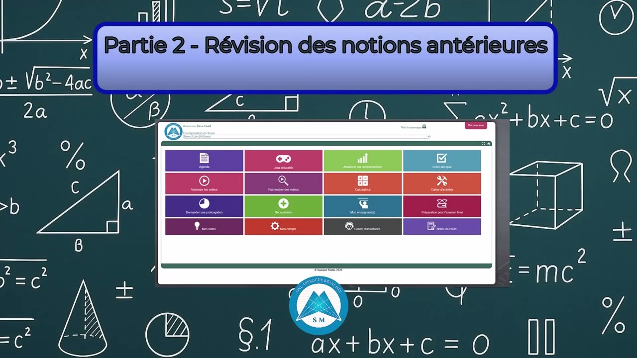 Partie 2 -  Révision des notions antérieures