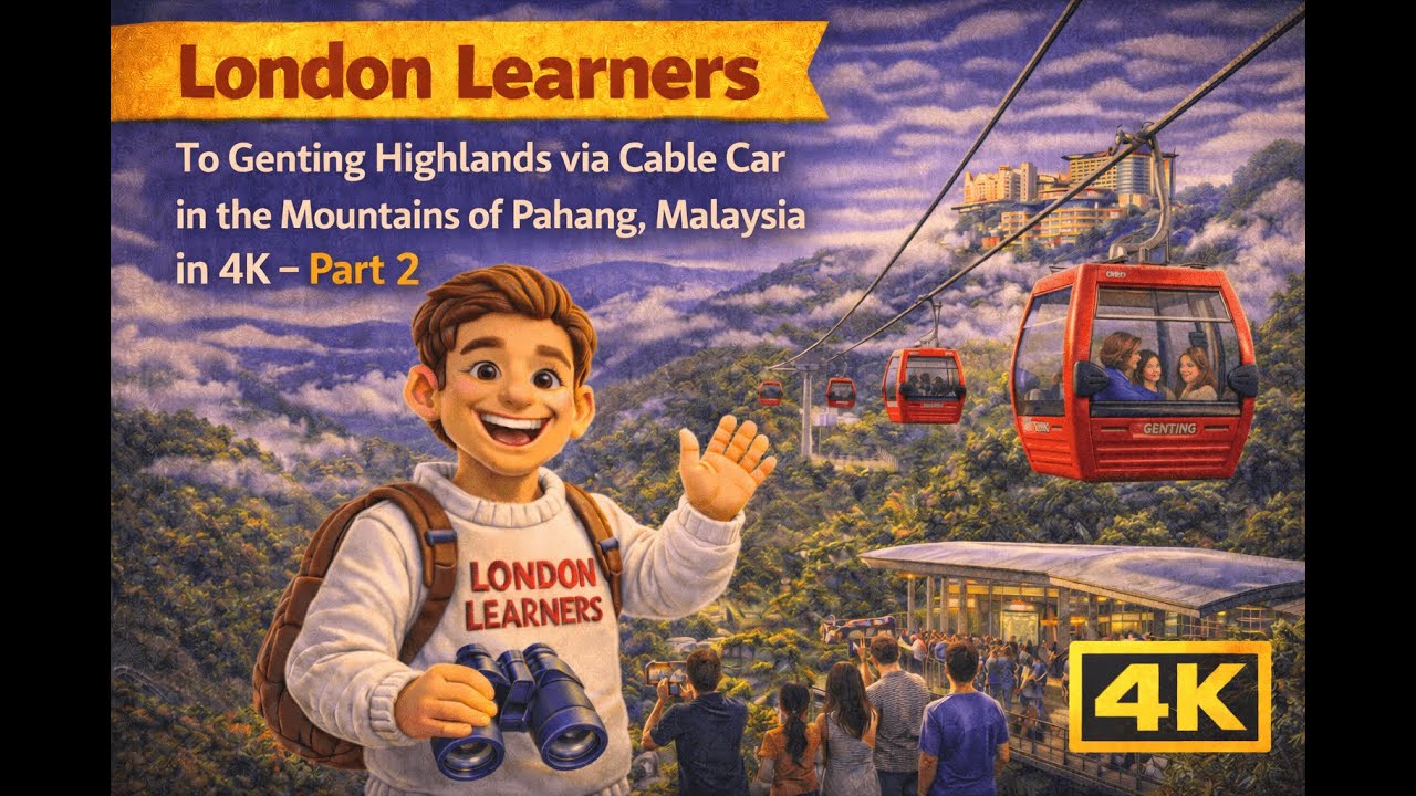 London Learners to Genting Highlands via Cable Car in the Mountains of Pahang, Malaysia in 4k Part 2