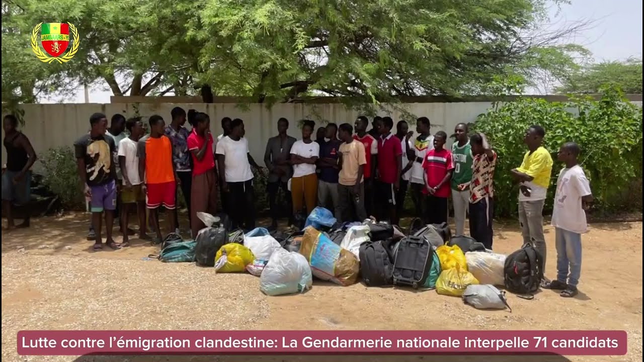 JAMBAARS YI: Lutte contre l'&eacute;migration clandestine: la Gendarmerie nationale interpelle 71 candidats