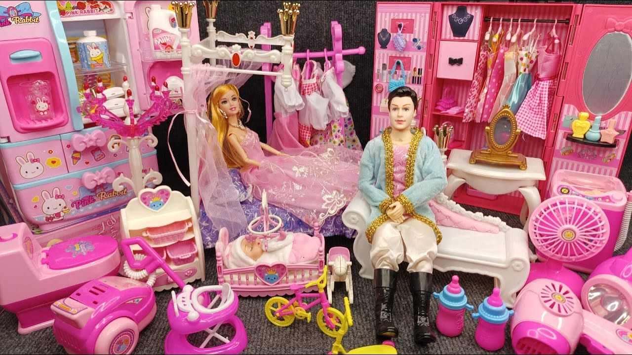 9 Minutes Satisfying with Unboxing Cute Princess House & Cozy Bedroom Collection Toys Review |ASMR