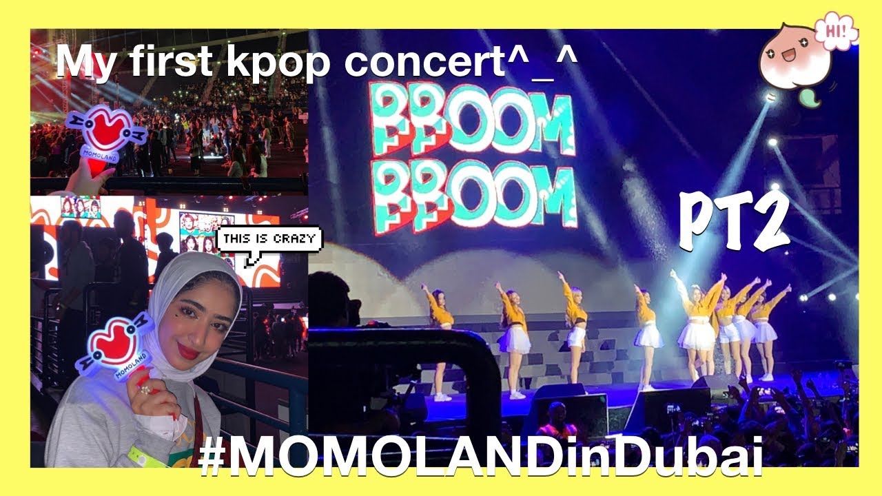 MOMOLAND LIVE IN DUBAI VLOG+FANCAMS! ft. LUCENTE! PT2  أول حفل مومولاند في دبي!