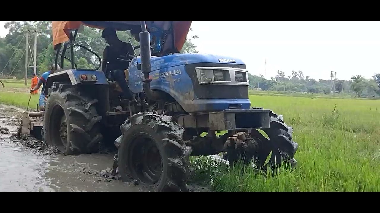 Kheti bead condition  by sonalika tracktor 4x4 Parfourmans 