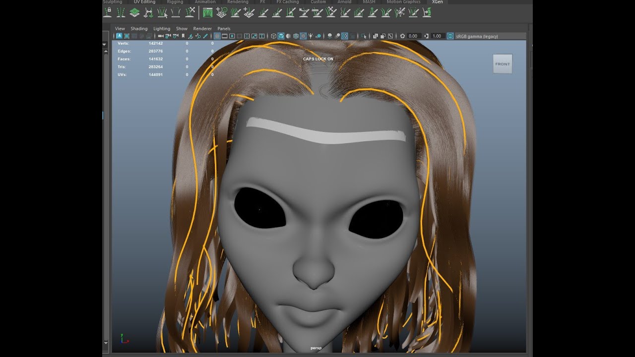 The ABSOLUTE BEST Way to FIX STICKING OUT Hair in XGEN MAYA
