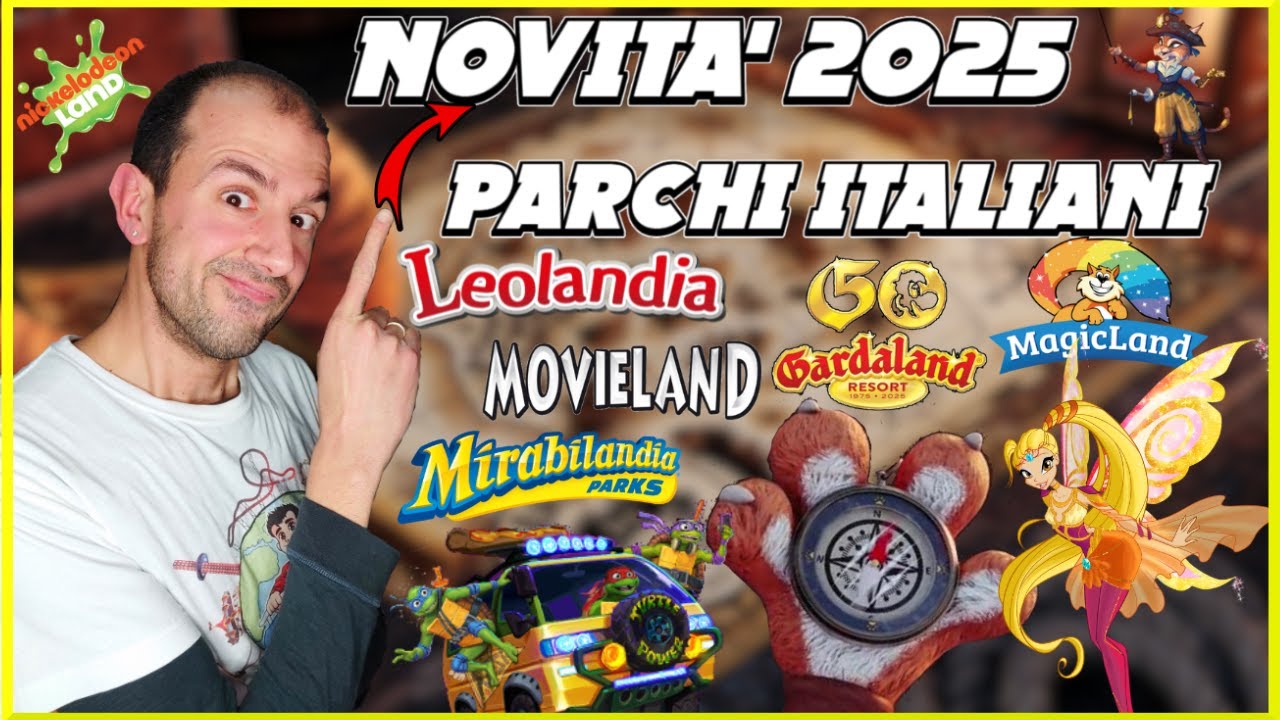 TUTTE LE NOVITA' DEI PARCHI DIVERTIMENTO ITALIANI | COSA C'E' DI NUOVO NEL 2025