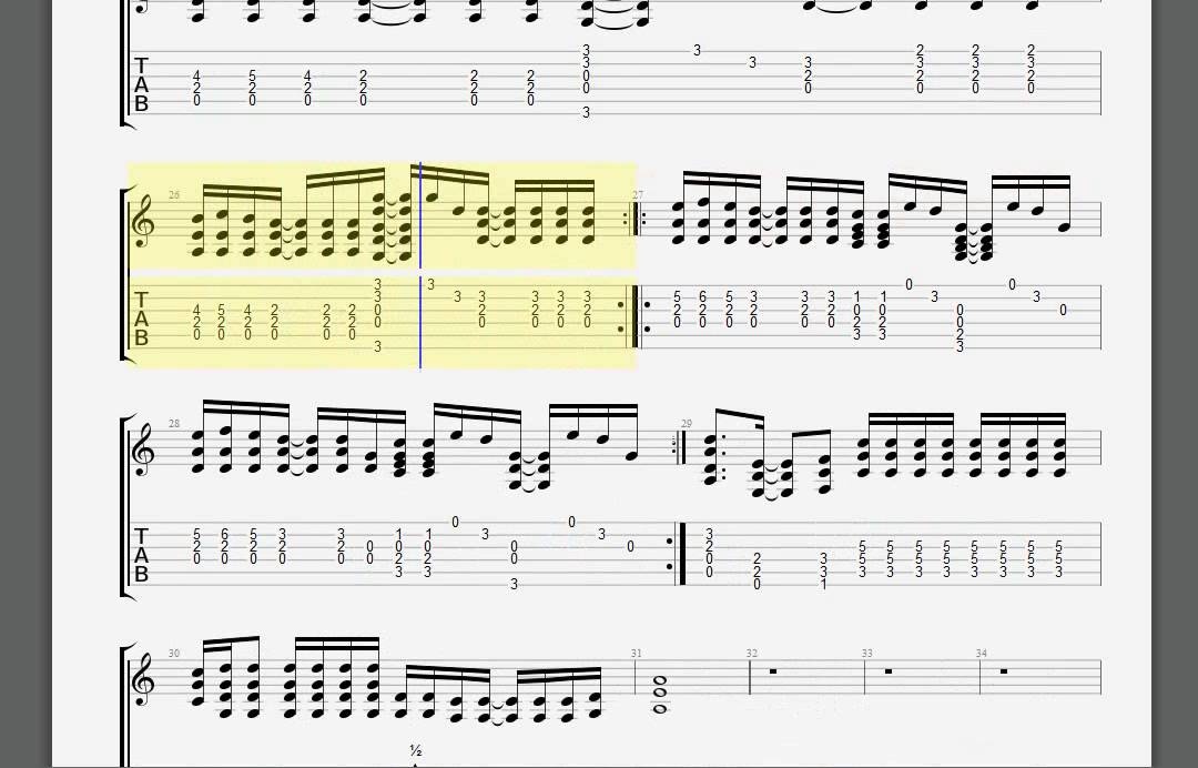 Alice In Chains   Down In A Hole Rhytm guitar tablature