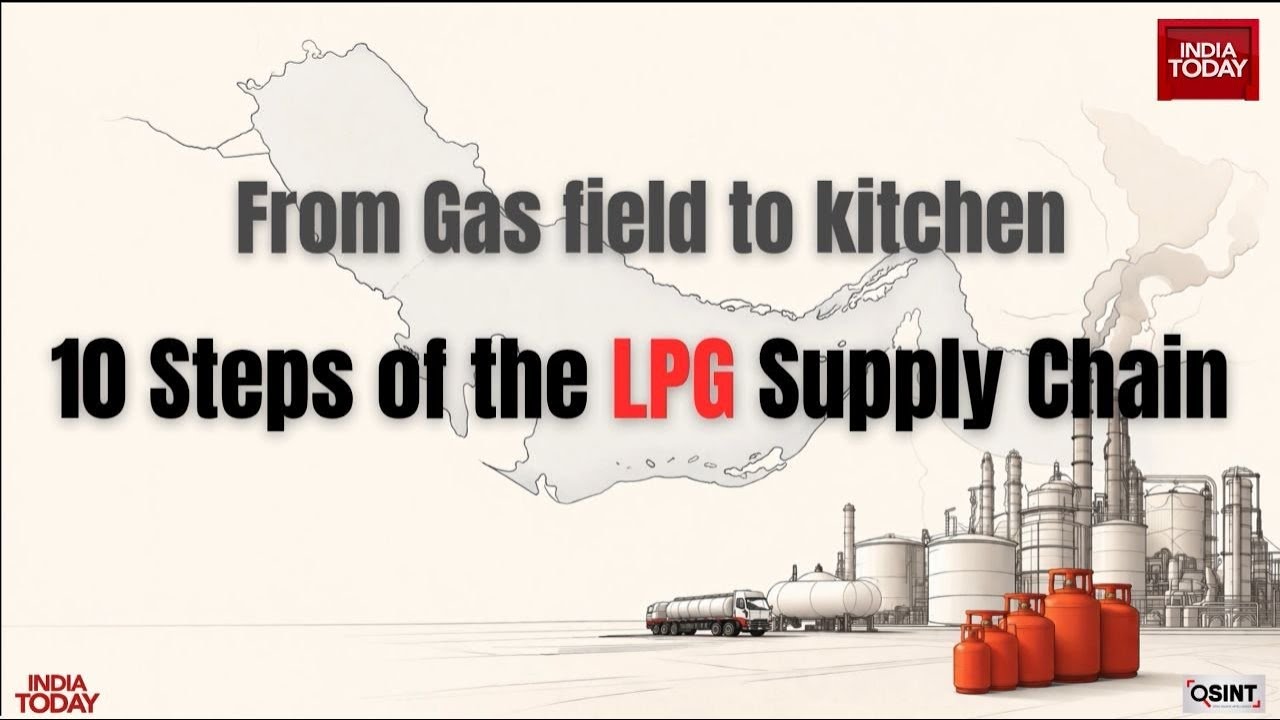 India&rsquo;s LPG Supply Chain: From Gulf Fields via Strait of Hormuz to Your Home Explained | India Today