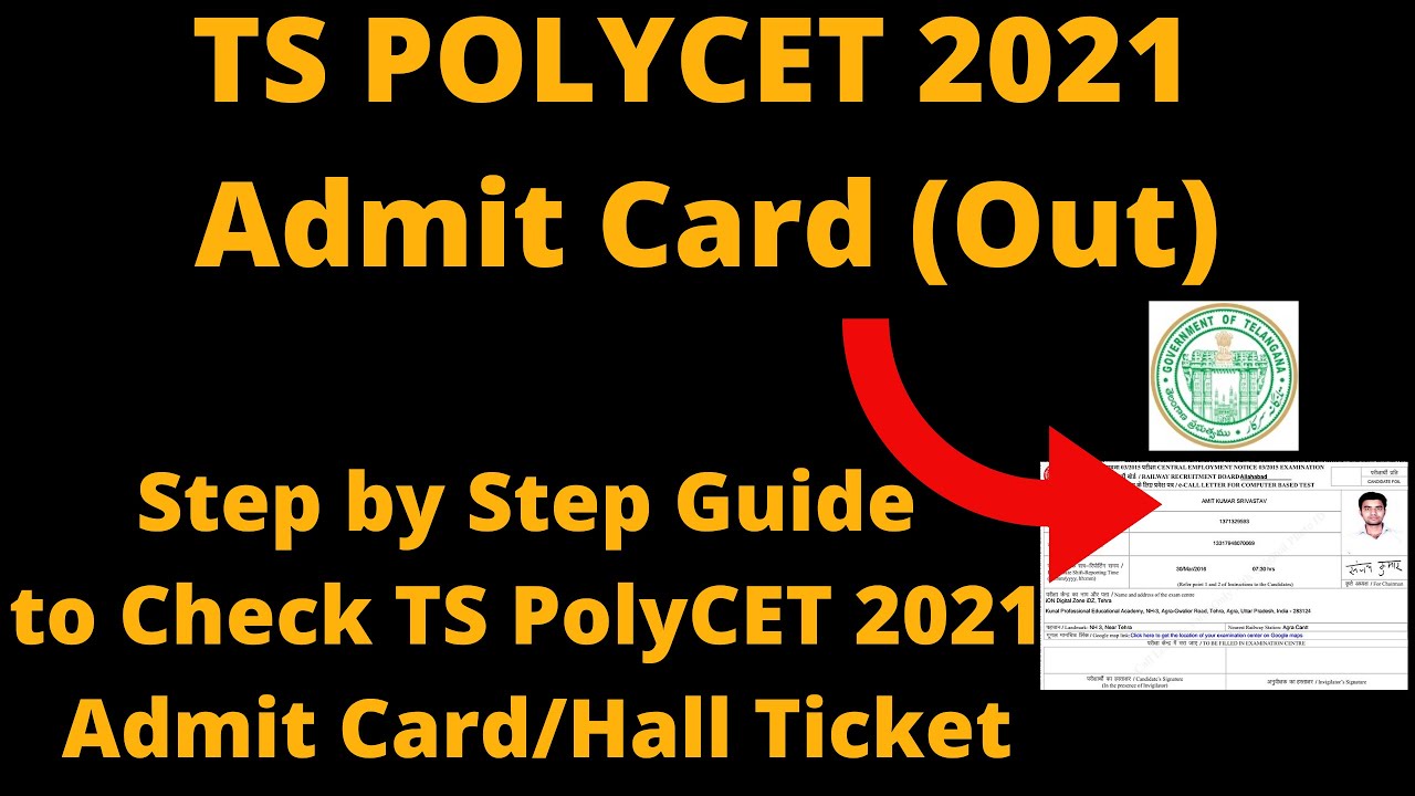 TS POLYCET 2021 Admit Card (Out) - How to Download Official TS PolyCET 2021 Admit Card/Hall Ticket