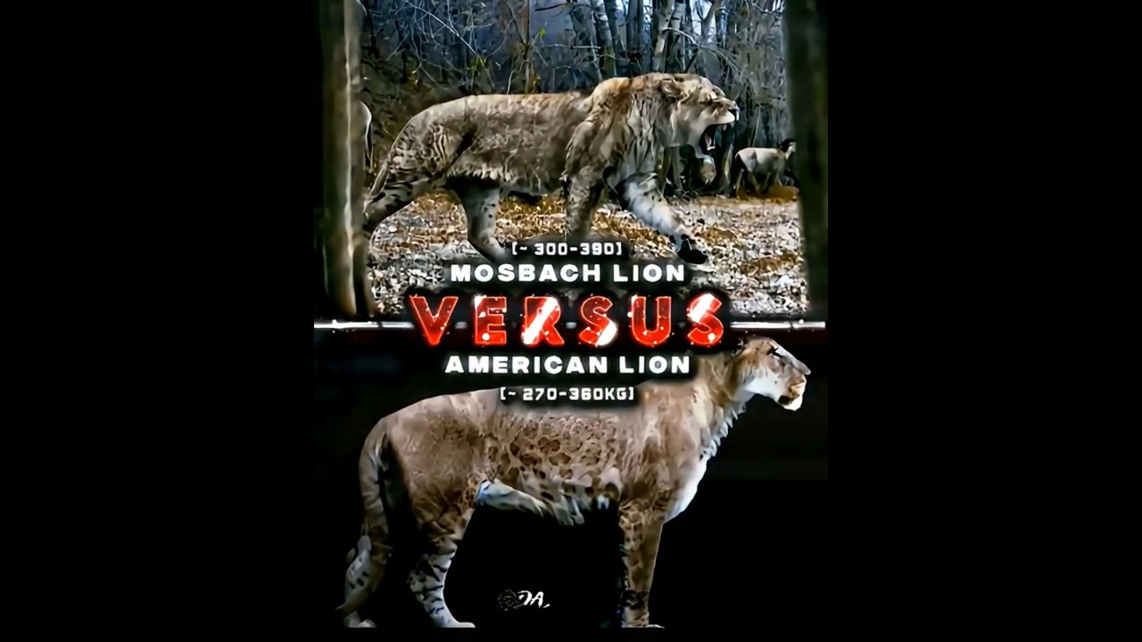 Mosbach lion vs American lion
