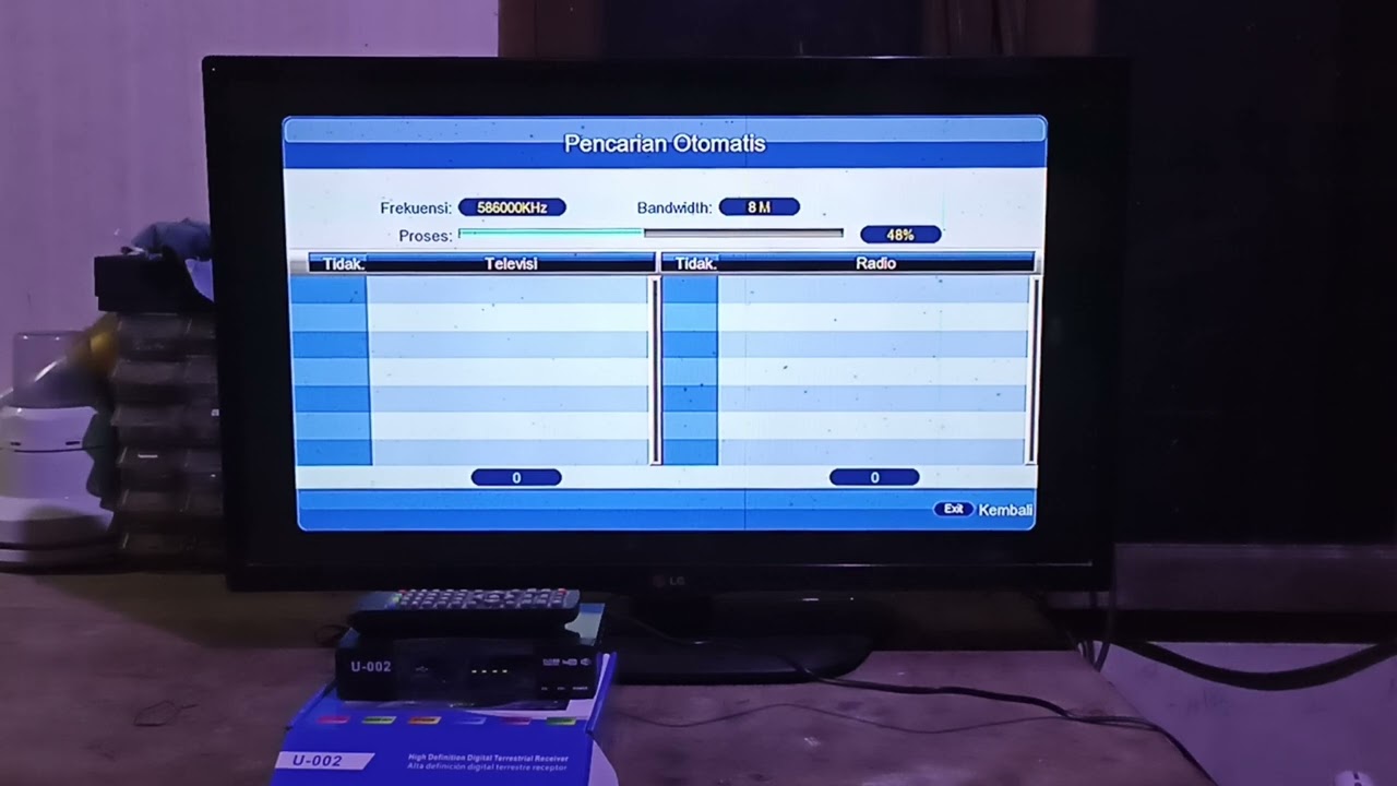 cara setting Set Top Box Digital U-002