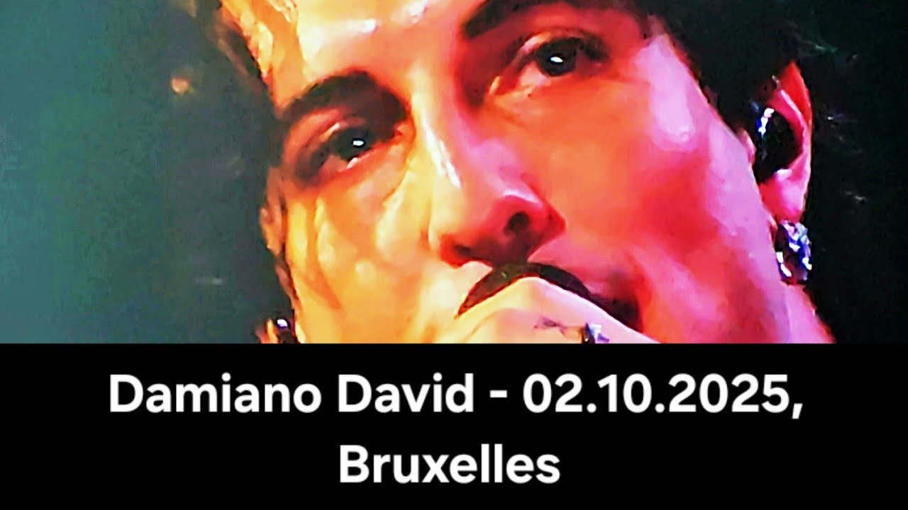 Damiano David - Concert au Forest National de Bruxelles, Belgique - 02.10.2025 #damianodavid #live 