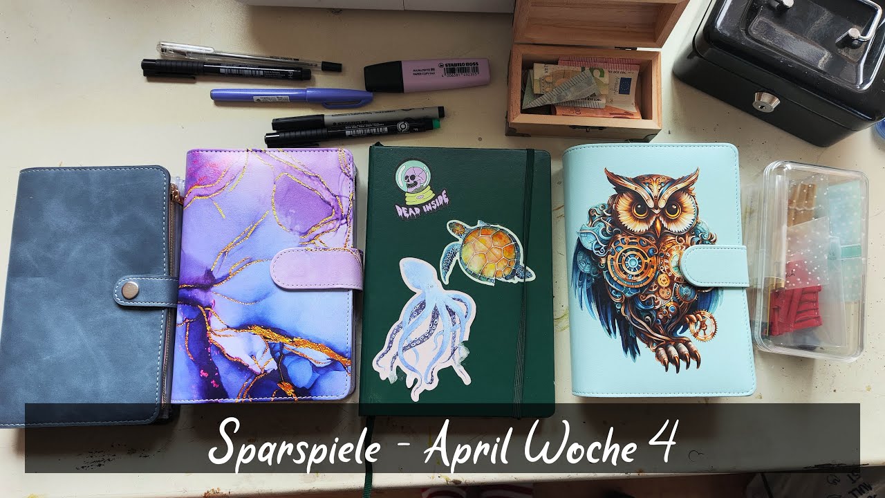 Sparspiele April - Woche 4 / Mein erstes Sparspiel-Video / #Umschlagmethode #sparspiele #budgeting