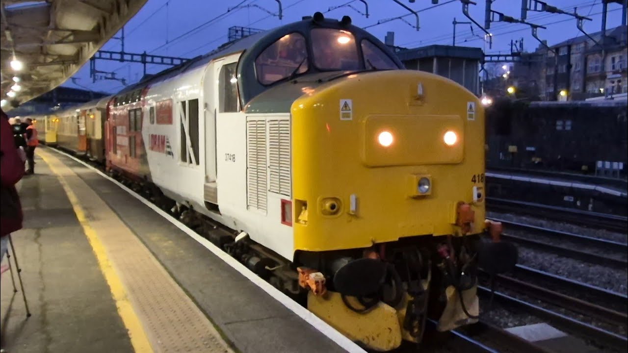 DOUBLE HEADED Tractors! on The Welsh Chieftain draw the crowds at Newport & Cardiff 7.3.26