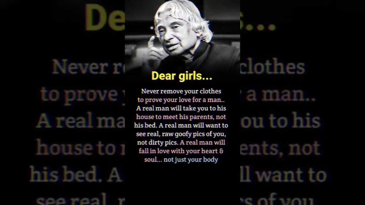 Dear Girls, Listen Up! 
