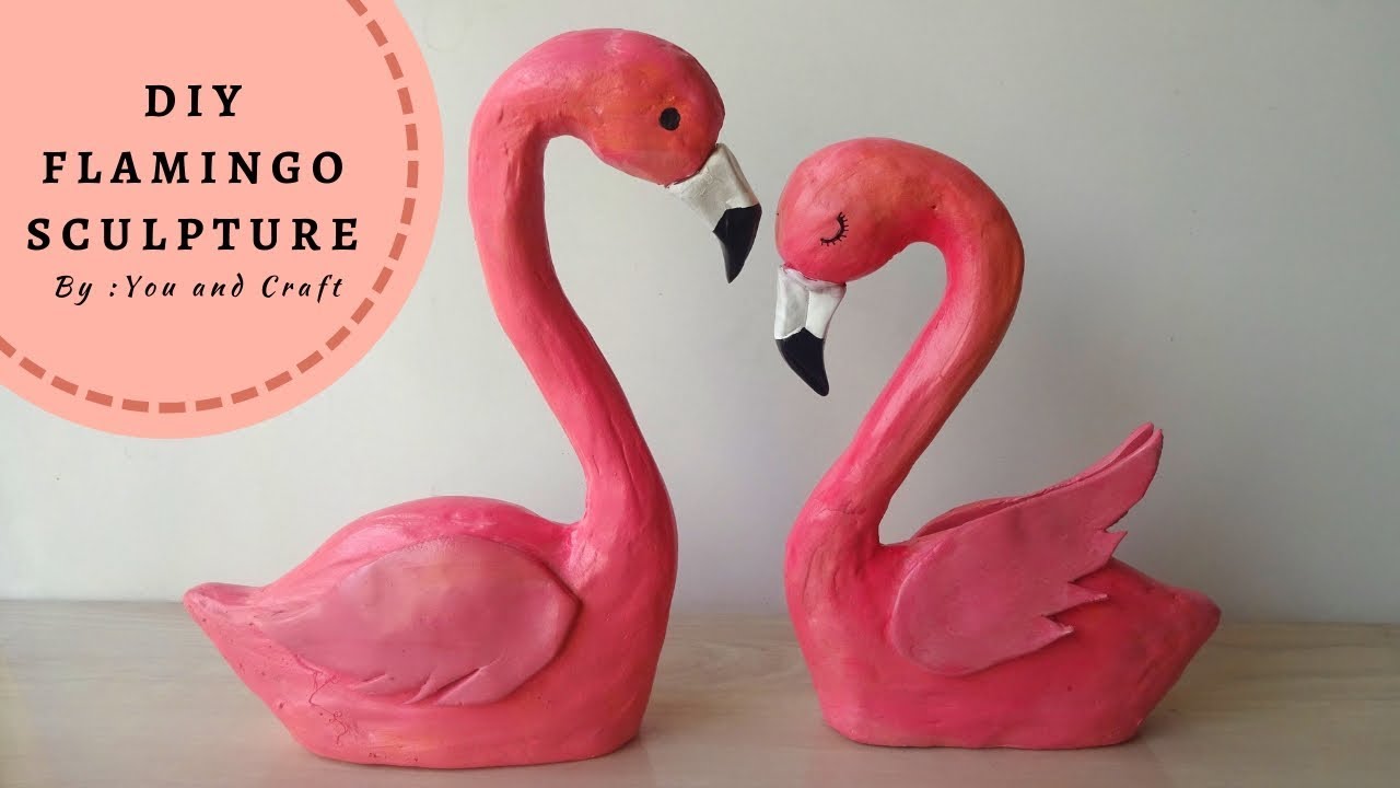 DIY Flamingo Sculpture / Home Decor Ideas