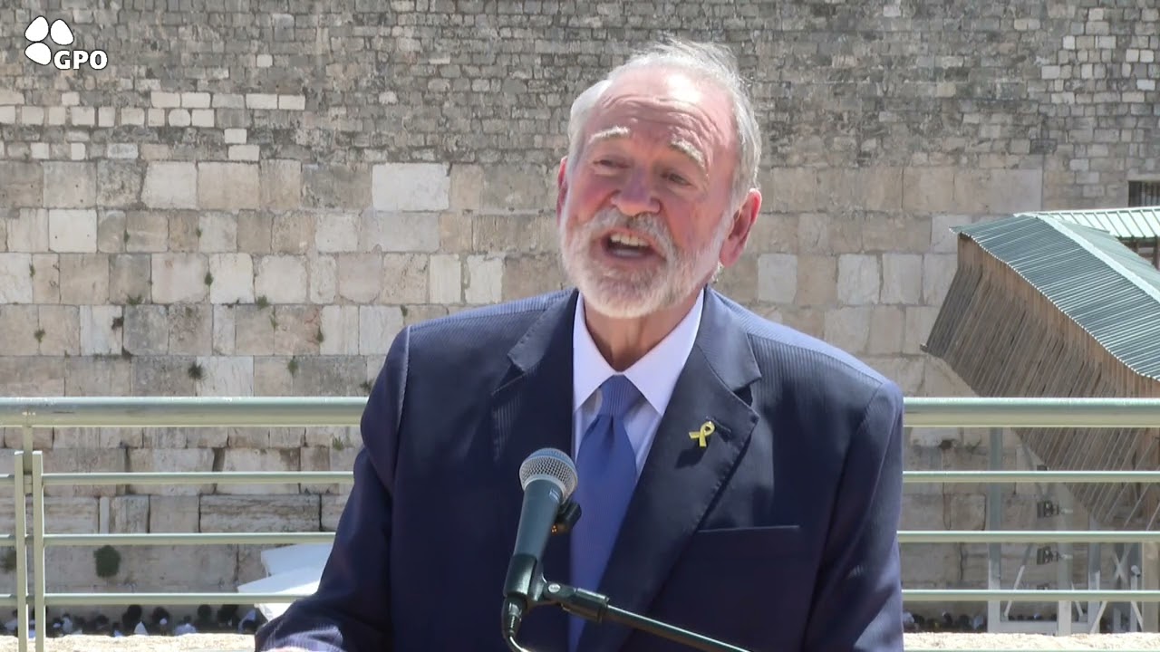 New US Ambassador to Israel Mike Huckabee speaks after visiting Western Wall in Jerusalem
