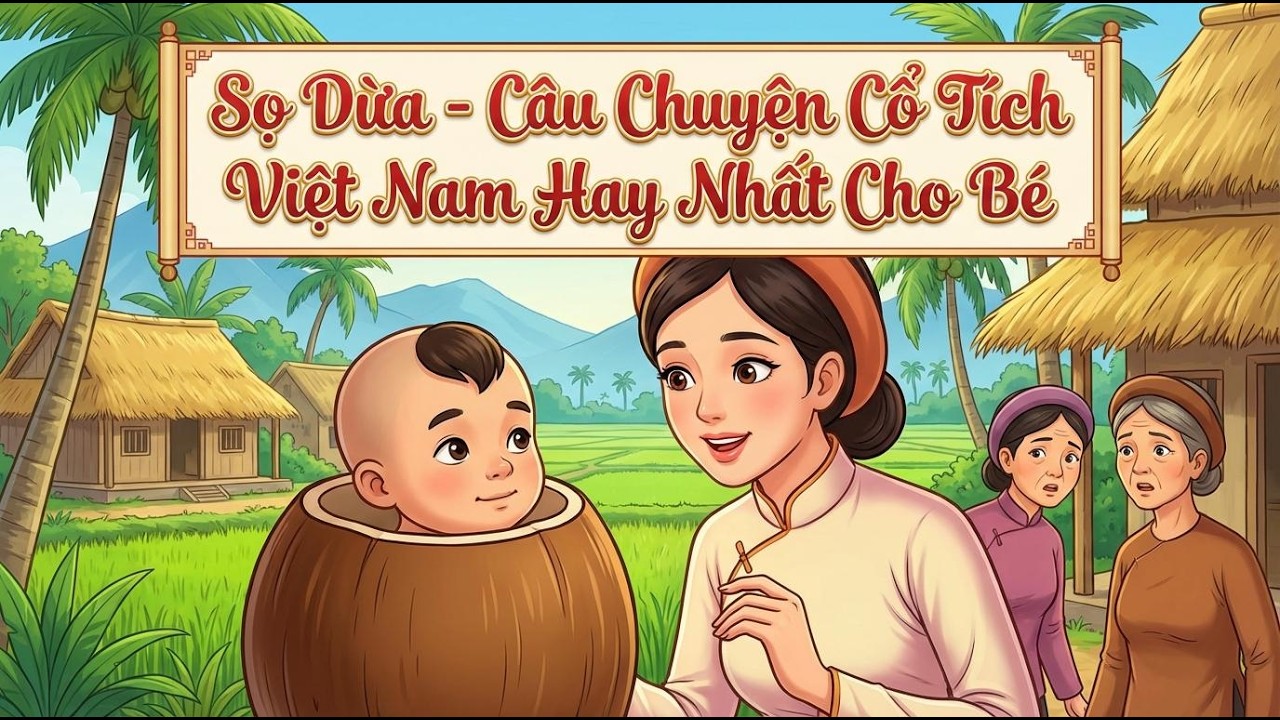 Sọ Dừa - Câu Chuyện Cổ Tích Việt Nam Hay Nhất Cho Bé | Hoạt Hình Tranh Đông Hồ Dễ Thương