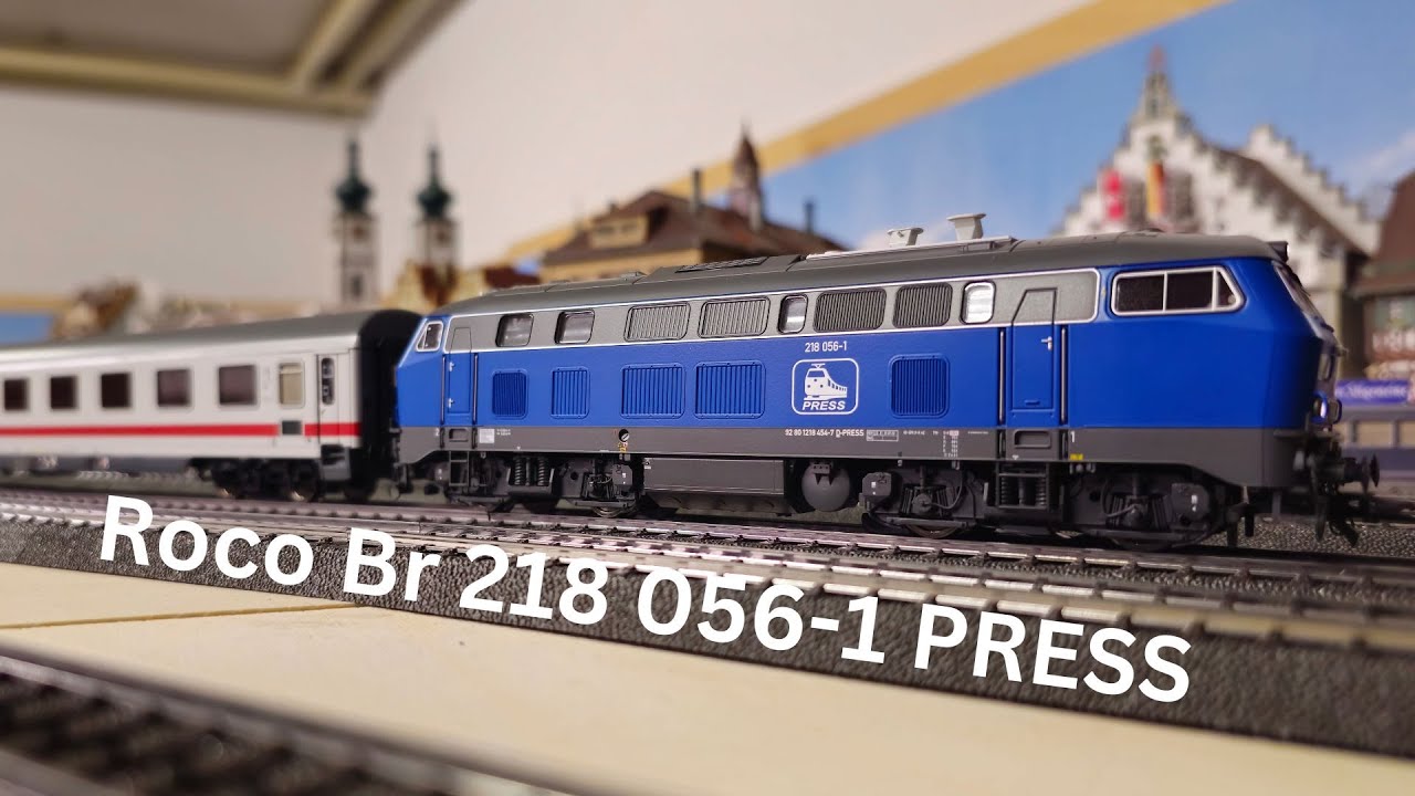 Roco 7320025, Br 218 056-1 PRESS  Vorstellung und Fahrbetrieb