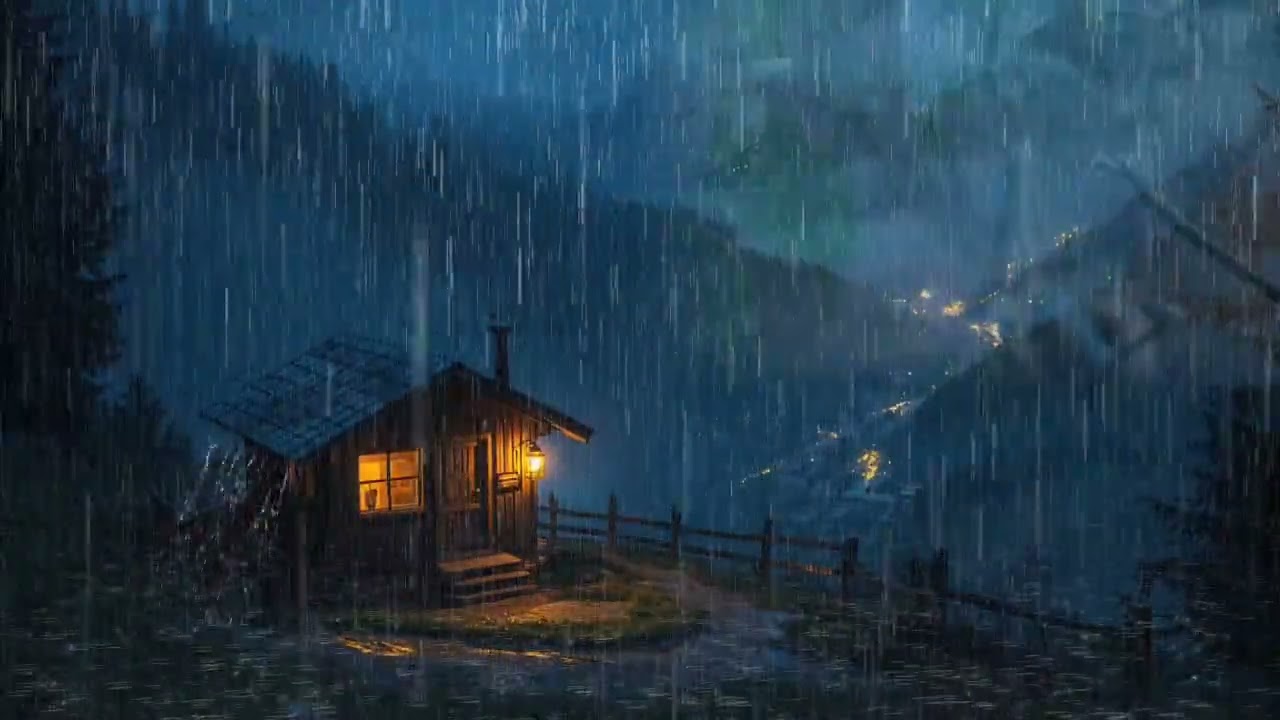 Rain ASMR Sleep Sounds | Heavy Rain for Deep Relaxation, Stress Relief, and Peaceful Night Rest