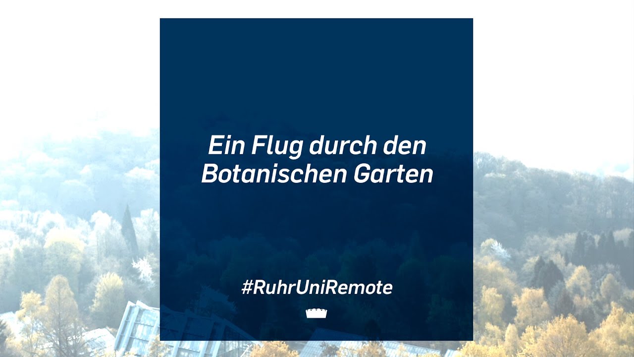 Ein Drohnenflug durch den Botanischen Garten