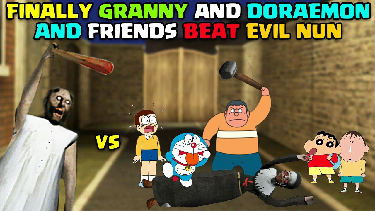granny and doraemon and his friends vs evil nun  #2 I granny vs doraemon I doraemon granny I granny