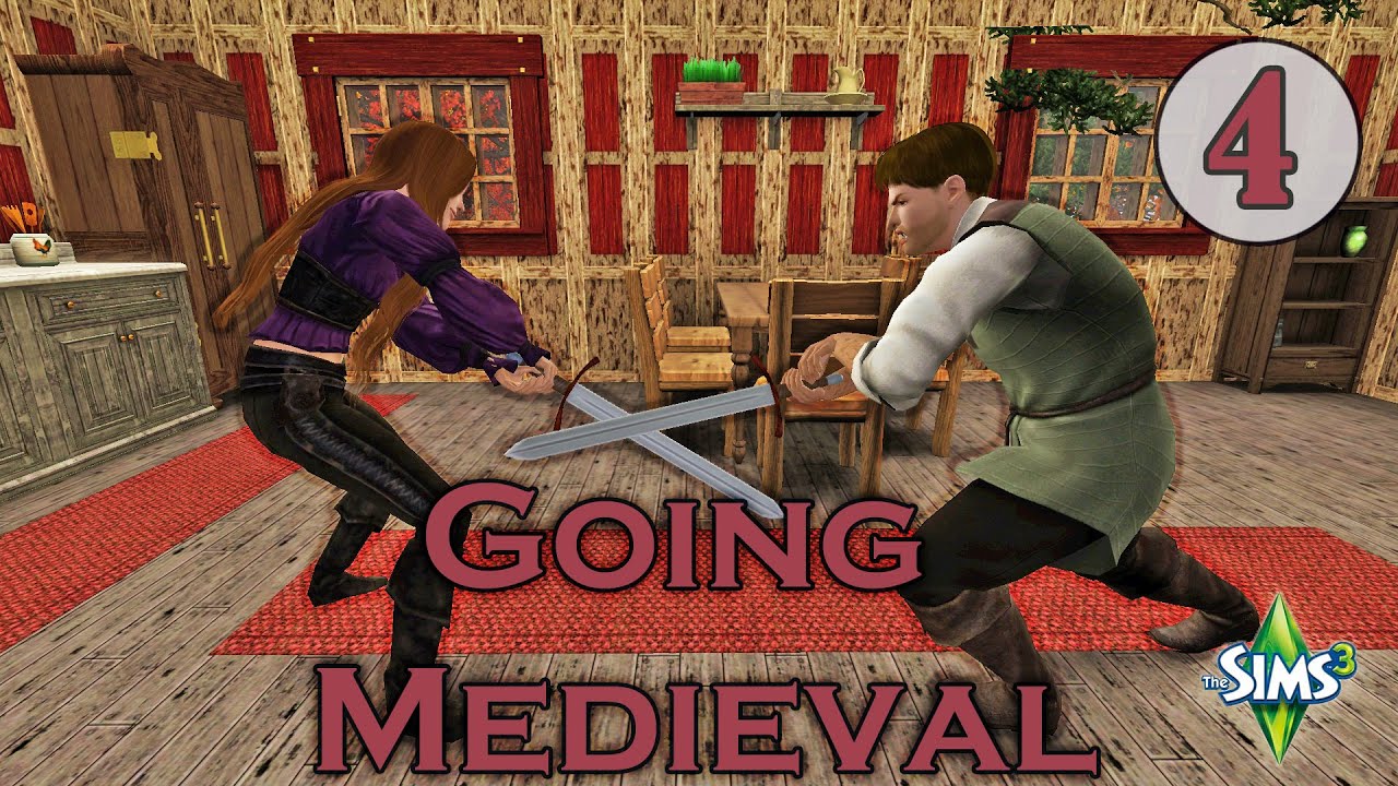 Going Medieval: The Sims 3 - Laundry and Sword Fights!