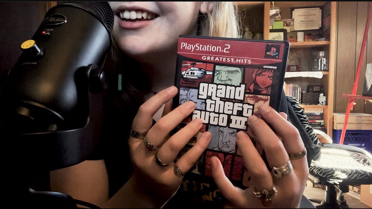 ASMR - Tapping On My PS2 Games (Whispered Rambles) 🎮💜