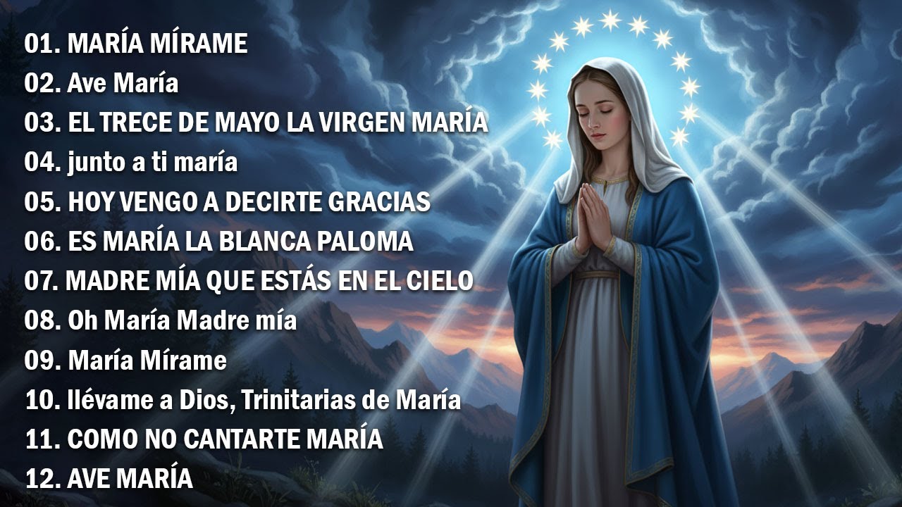 Los 10 Mejores Cantos A La Virgen Maria | La Canción Católica Mas Hermosa Del Mundo